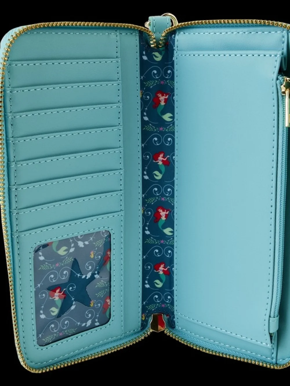 Loungefly Disney Little Mermaid Lenticular Wristlet Wallet